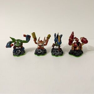 Lot of 4 Skylanders Trigger Happy Drill Sergeant Drobot Sprocket
